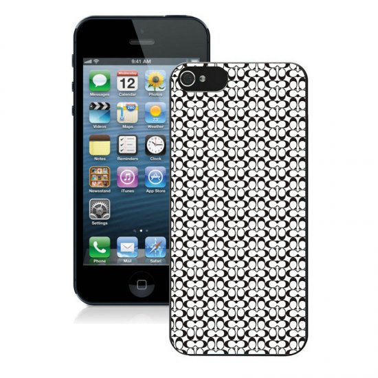 Coach In Confetti Signature Black iPhone 5 5S Cases AJB